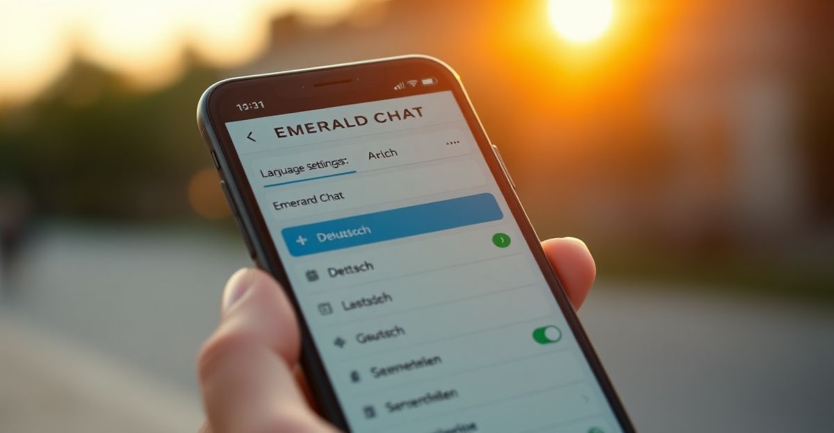 Die Sprachoberfläche von Emerald Chat: Was du einstellen kannst